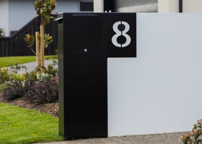 Black and White Mailbox