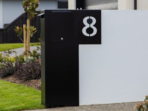 Black and White Mailbox